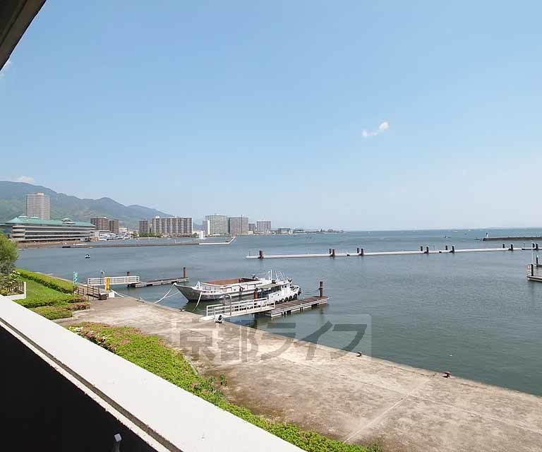 眺望　目の前は琵琶湖・・・！