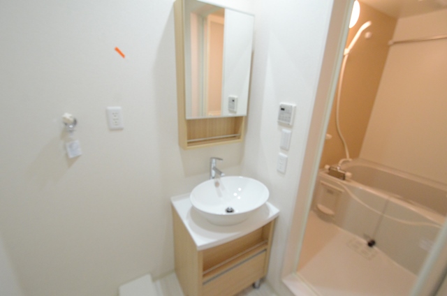 洗面設備　洗面所内に洗濯機置場あり！