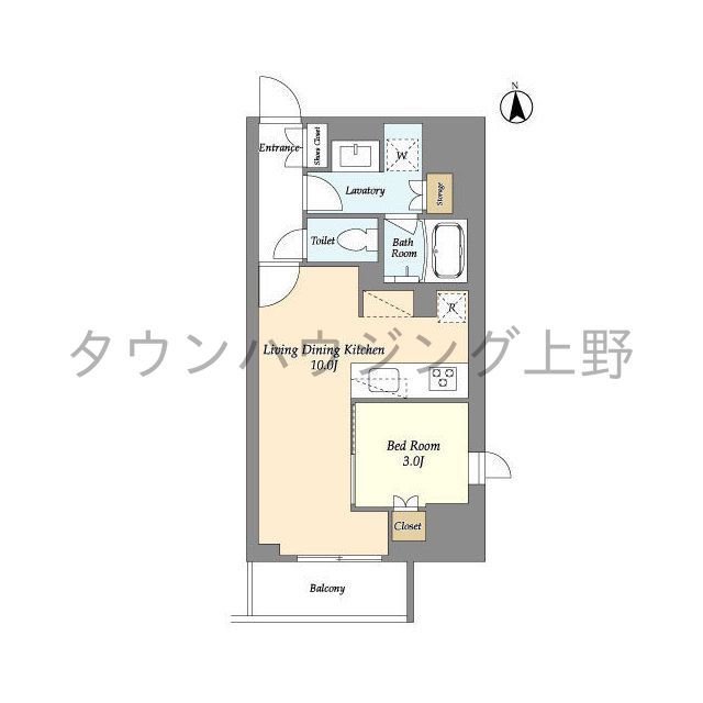 LaSante 上野の間取り写真