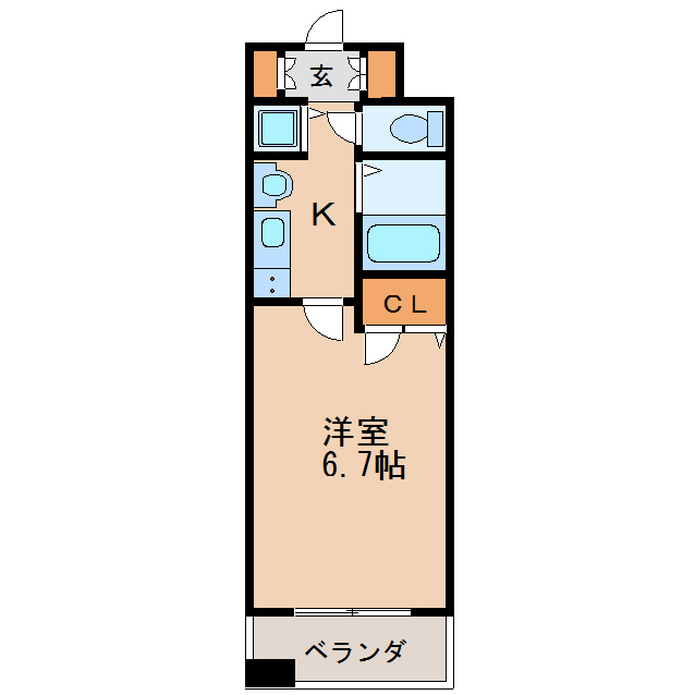プレサンス泉セントマークの間取り写真