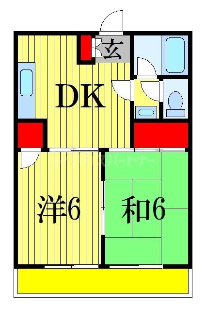 パールハイム市川の間取り写真