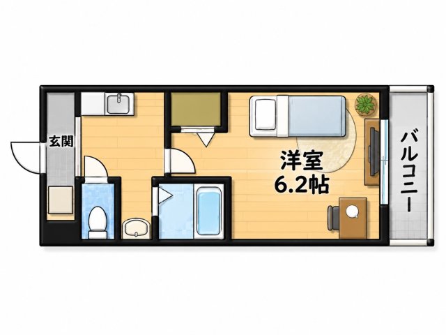 クレド桜川の間取り写真