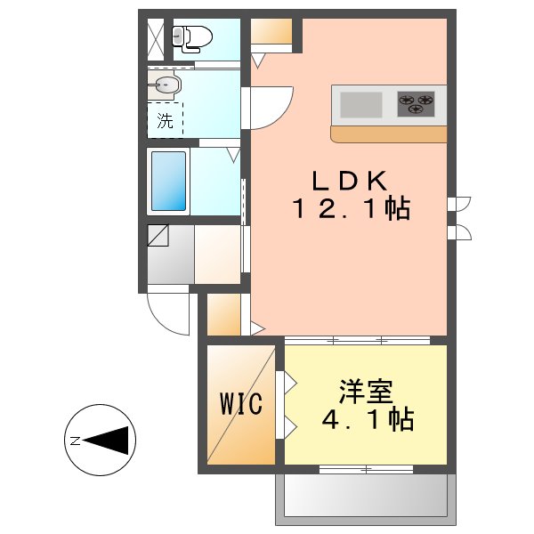 Delica黒川の間取り写真