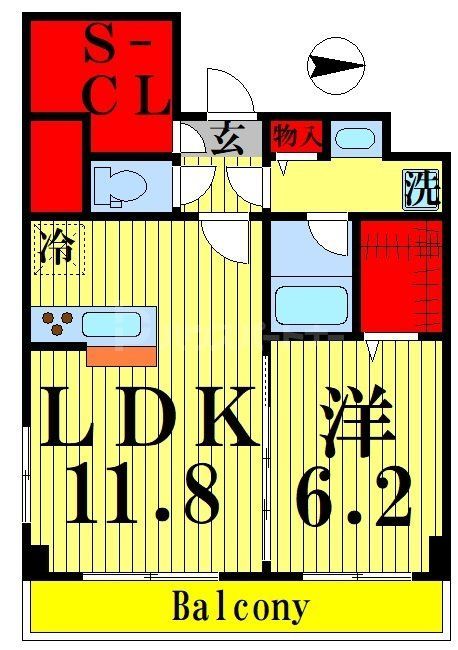 都営浅草線 押上駅 徒歩8分 7階建 築8年の間取り写真