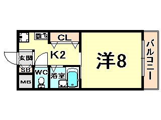 サンプラザ塚口の間取り写真