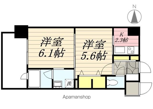 地下鉄七隈線 博多駅 徒歩15分 12階建 築14年の間取り写真
