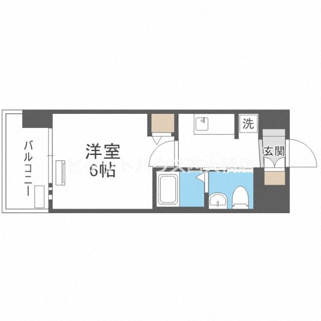 地下鉄中央線 弁天町駅 徒歩7分 10階建 築7年の間取り写真