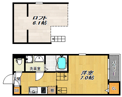 サニーコート花川の間取り写真