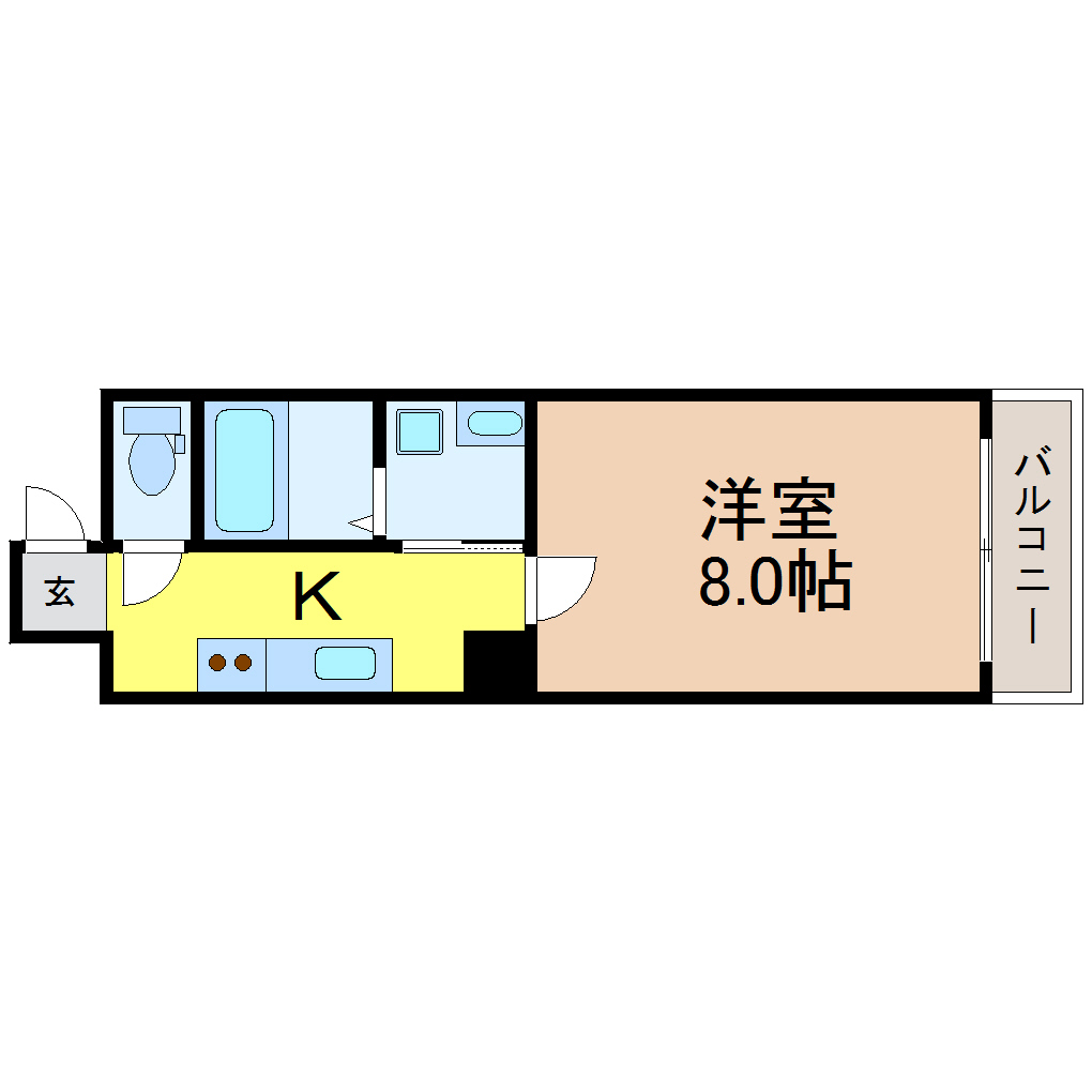 地下鉄名城線 久屋大通駅 徒歩7分 10階建 築26年の間取り写真