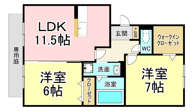 ＪＲ日豊本線 下曽根駅 徒歩32分 3階建 築18年の間取り写真