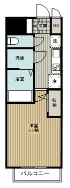近鉄南大阪線 河堀口駅 徒歩4分 9階建 築18年の間取り写真