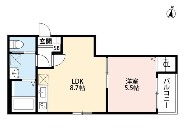 ＪＲ埼京線 与野本町駅 徒歩12分 3階建 築8年の間取り写真