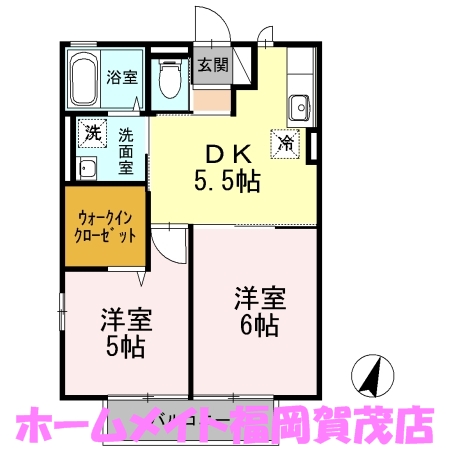 地下鉄七隈線 次郎丸駅 徒歩5分 2階建 築18年の間取り写真