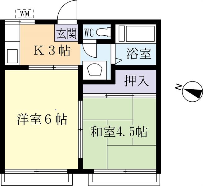 しらかば荘の間取り