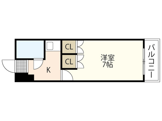 広島市西区高須のマンションの間取り