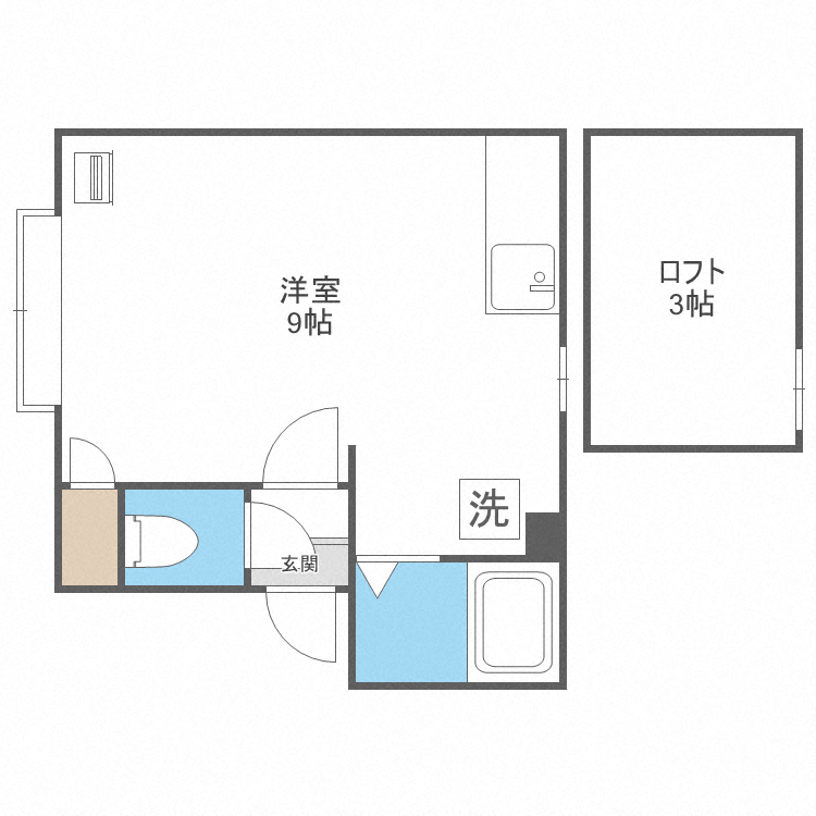 北海道札幌市中央区南二条東５（アパート）の賃貸物件の間取り