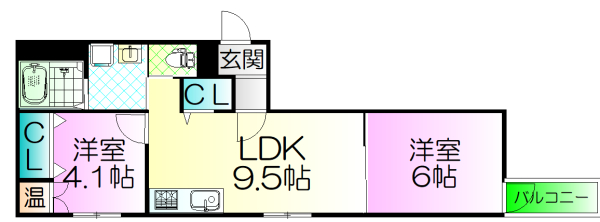 ＧＲＡＮＤＩＲ石津川の間取り