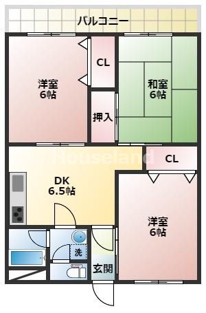 新中島エクセランスの間取り