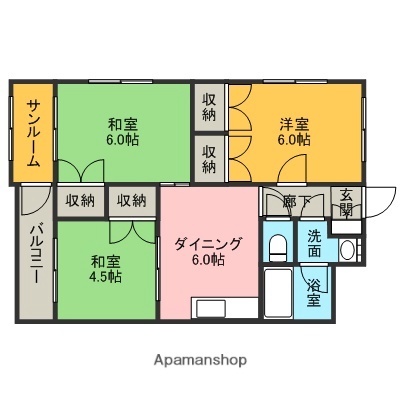 カーサルシールの間取り