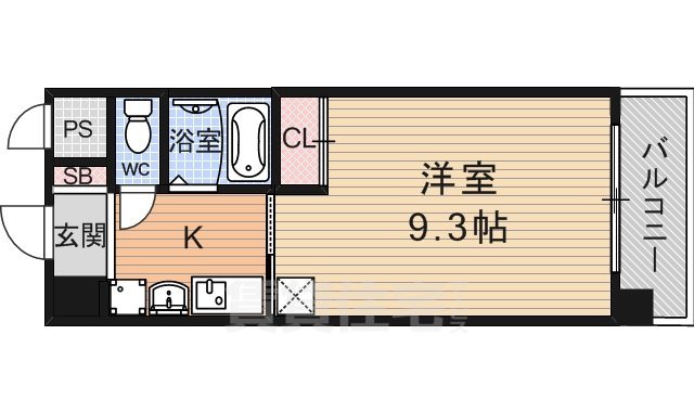 大津市島の関のマンションの間取り