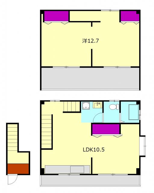 【栢山戸建の間取り】