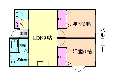 カーサ芙蓉の間取り