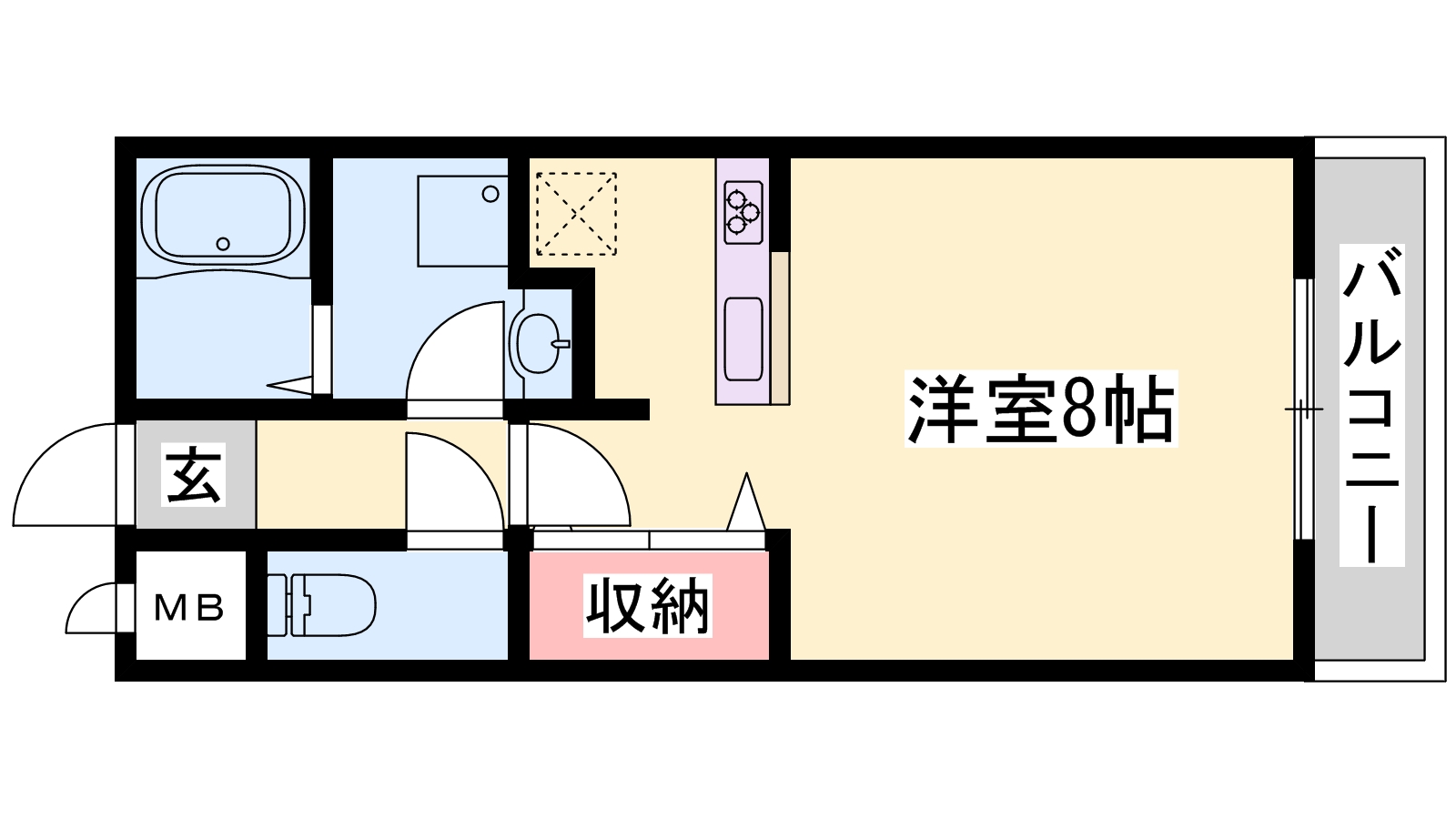 兵庫県姫路市別所町別所２（アパート）の賃貸物件の間取り