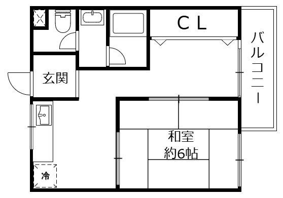 鈴木マンション　北野1丁目の間取り