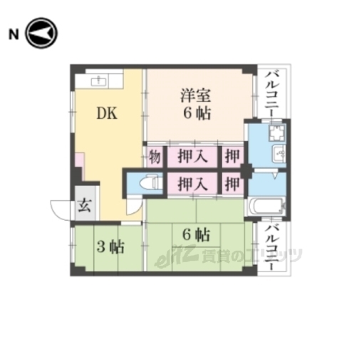 ビレッジハウス見瀬の間取り