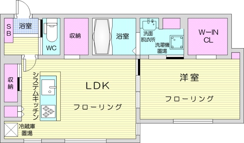 R-fino札幌桑園の間取り