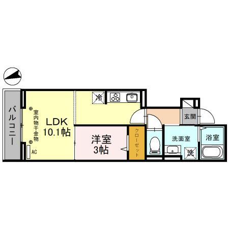 Ｄ－ＲＥＳＩＤＥＮＣＥ仙波町の間取り