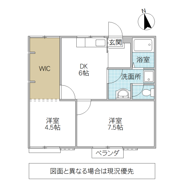 第2十王堂ハイツの間取り