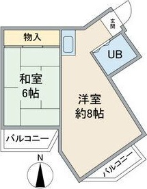 名古屋市瑞穂区佃町のマンションの間取り