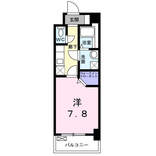 北九州市小倉南区津田新町のマンションの間取り