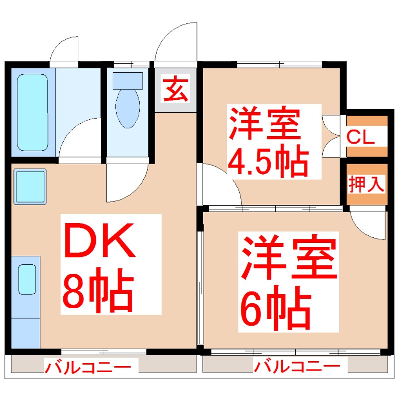 第一名山ビルの間取り