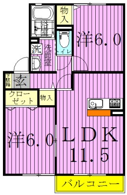 フローラコートの間取り