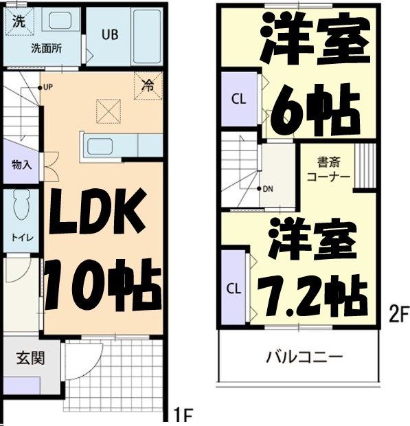 足利市毛野新町のアパートの間取り