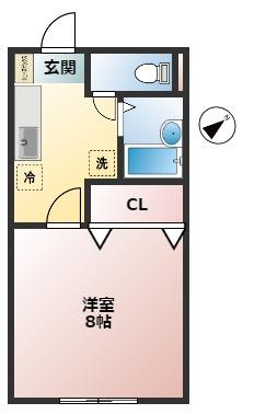 多慶ハイツの間取り