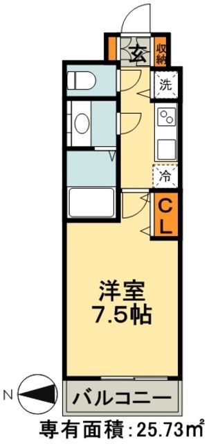 メゾン・ド・ヴィレ千葉中央の間取り