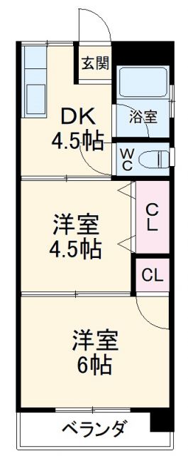 【名古屋市北区東水切町のマンションの間取り】