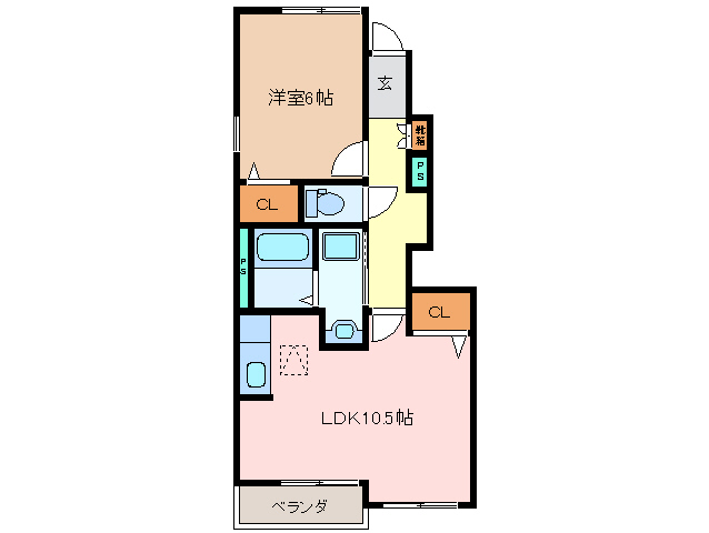 マーシャルＡの間取り