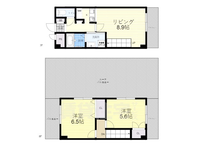 【NLC新大阪の間取り】