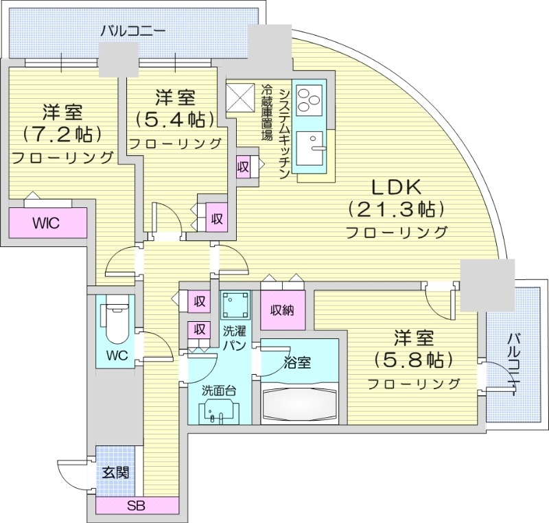 ONE札幌ステーションタワーの間取り