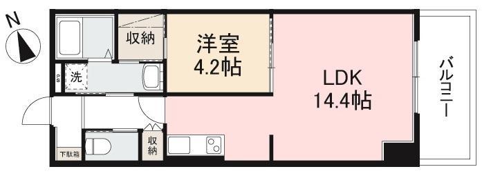 高松市塩屋町のマンションの間取り