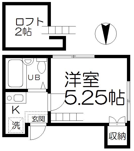 荒川区荒川のアパートの間取り