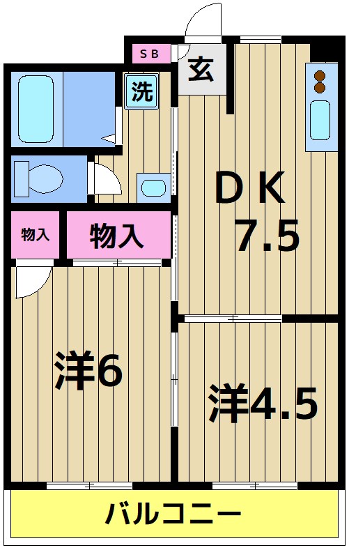 【第一日東ハイツの間取り】