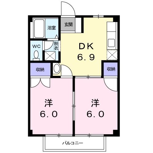 ニューシティ一森　Iの間取り