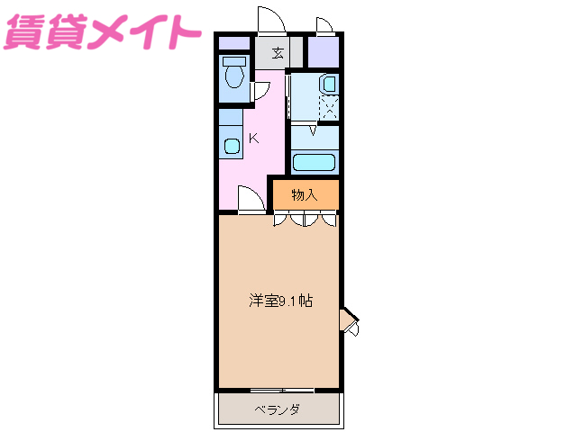 プチバイオレットの間取り