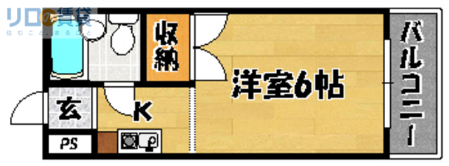 大阪市東淀川区大道南のマンションの間取り