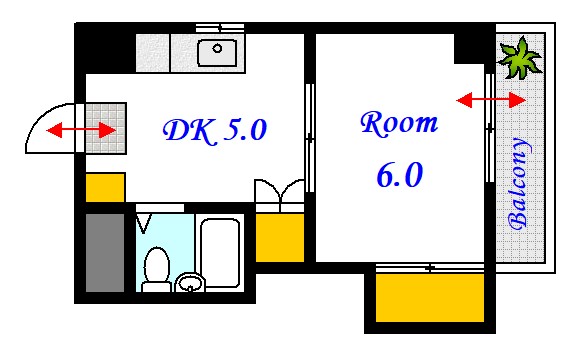 広島市中区昭和町のマンションの間取り